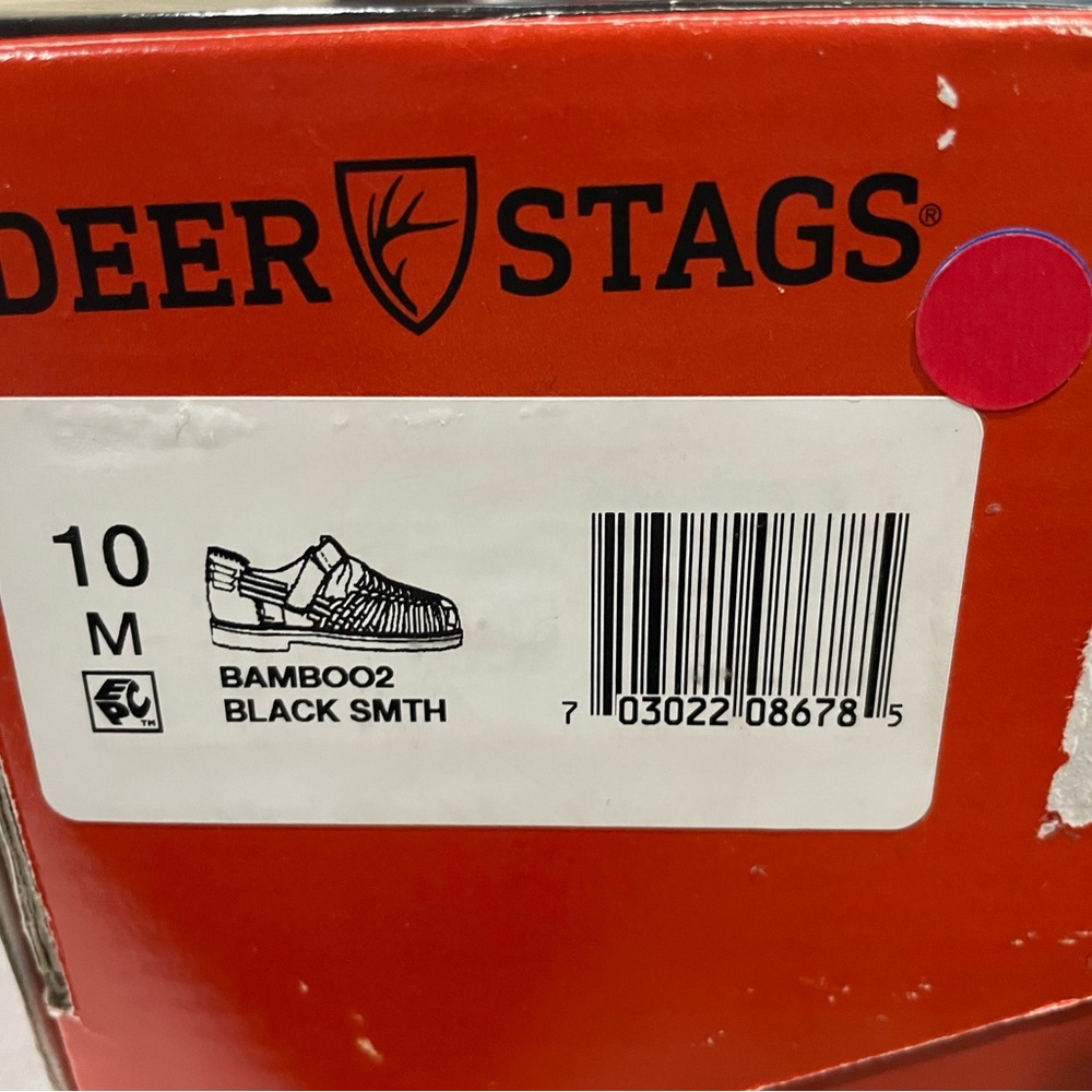 Deer Stag Bamboo Black Smith Huarache Sz 10 BNWB - Picture 7 of 7